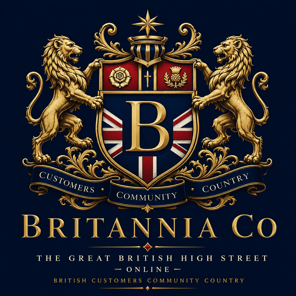 Britannia Co heraldic crest